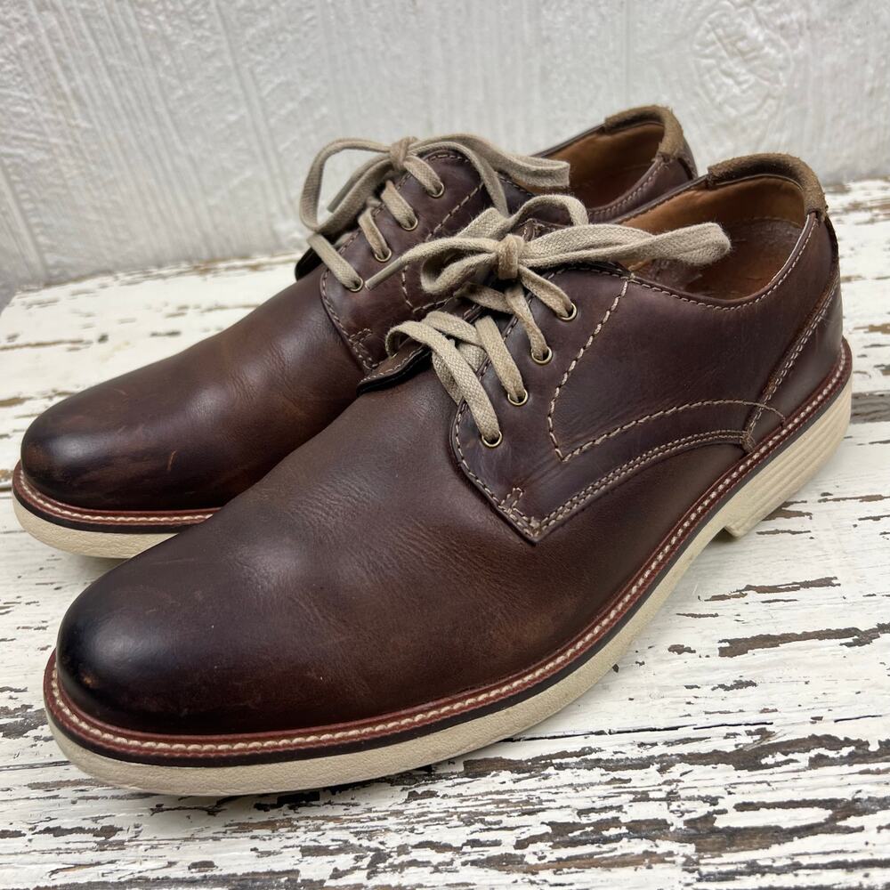 Dockers Oxford shoe men’s 8 Brown Leather lace up Good condition - Picture 5 of 10